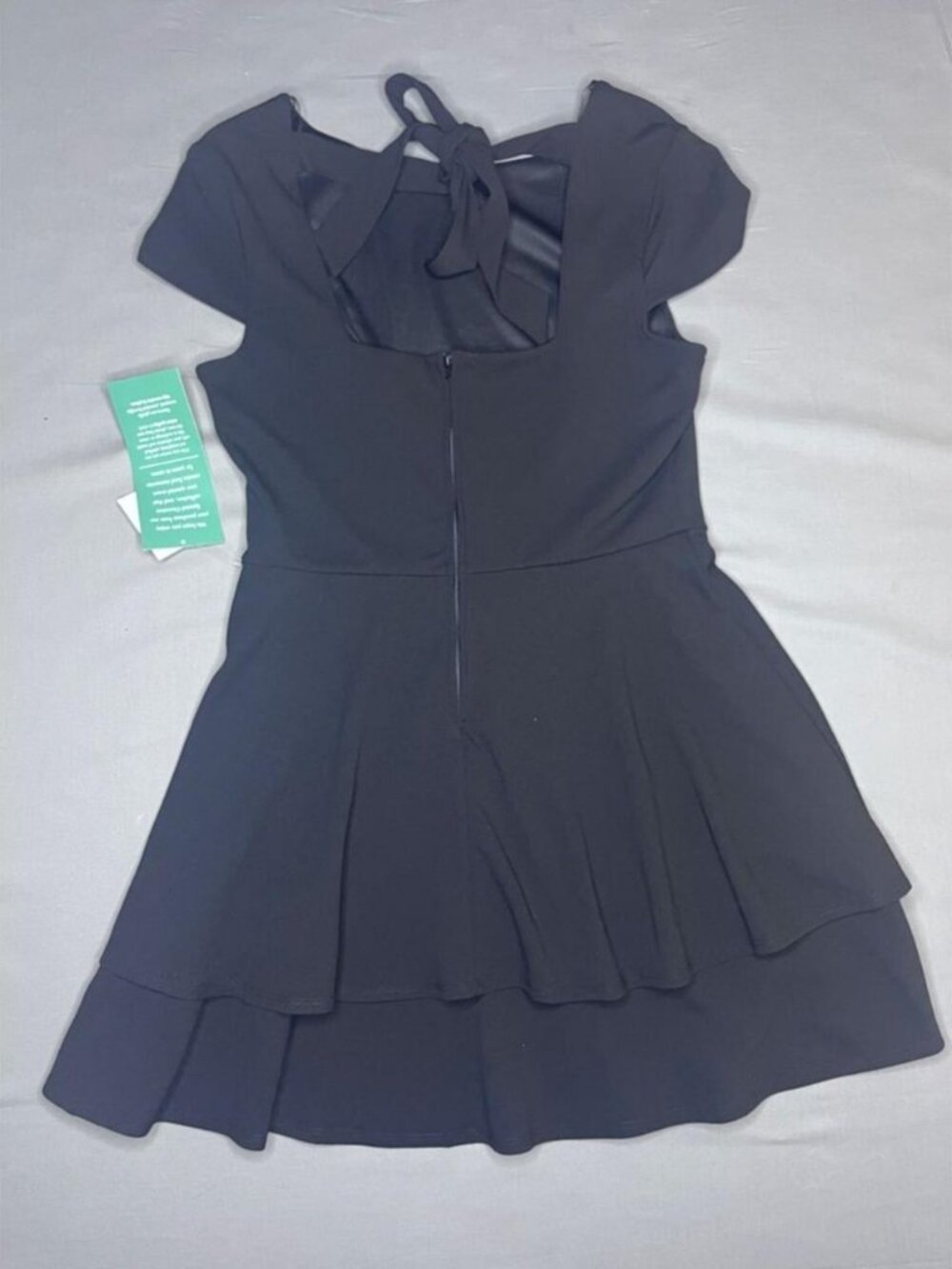 Short Sleeve Tiered Midi Dress